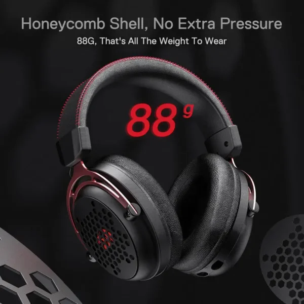 Redragon H386 USB Diomedes Wired Gaming Headset 7.1 Surround Sound  53MM Drivers Detachable Microphone Headphone - Image 5