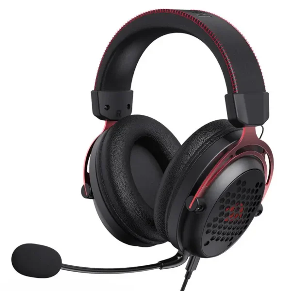 Redragon H386 USB Diomedes Wired Gaming Headset 7.1 Surround Sound  53MM Drivers Detachable Microphone Headphone