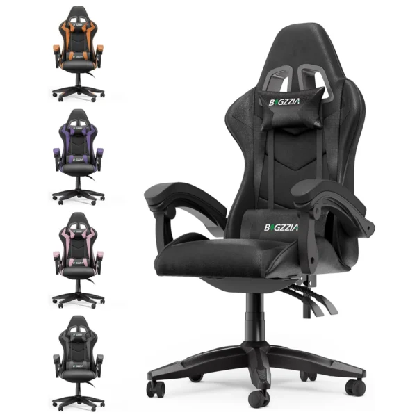 Gaming Chair with Headrest and Lumbar Support – Ergonomic PU Leather Racing Chair for Office - Image 7