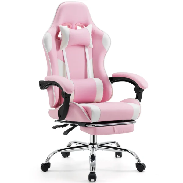 JHK Ergonomic Racing Gaming Chair – Adjustable Swivel PU Leather Chair with Headrest - Image 11