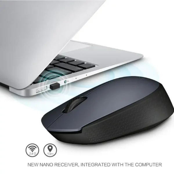 Logitech M170 Wireless Mouse – 2.4GHz Optical, 3 Buttons, Nano Receiver for PC & Laptop - Image 3