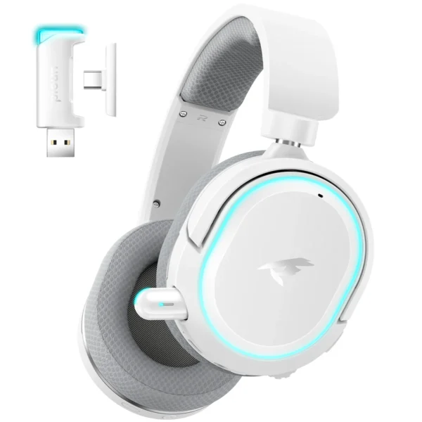 Picun G2 2.4G Wireless Gaming Headset – Bluetooth Headphones with 5ms Low Latency, 7.1 Surround Sound - Image 7