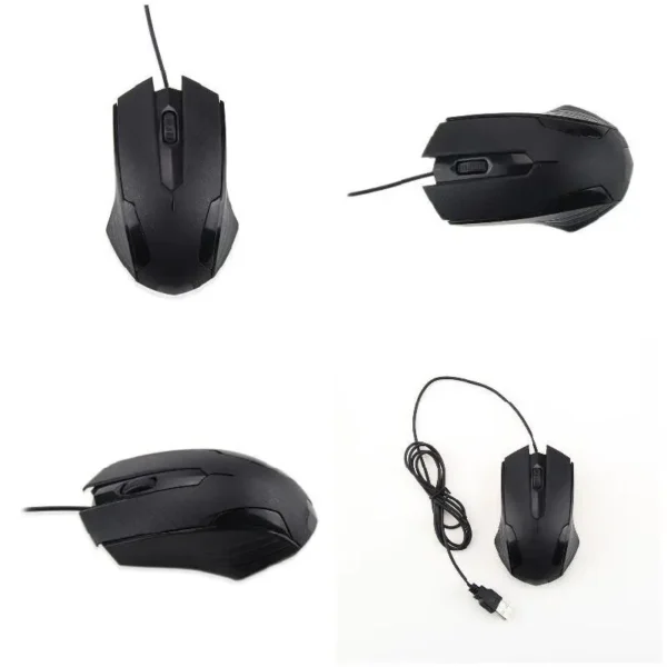 Durable Wired Gaming Mouse – Ergonomic USB Design, 3 Buttons, Optical Wheel, Antiskid Frosted Finish for PC and Laptop - Image 6