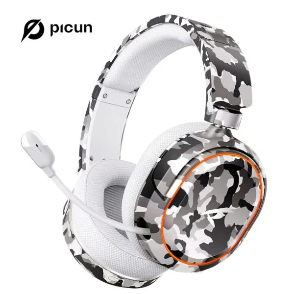 Picun G2PRO Wireless Gaming Headset Bluetooth 2.4G Headphones 7.1 Surround 5ms Low Latency ENC Mic for PC PS4 PS5 Phone Switch