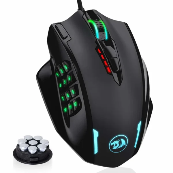 Redragon M908 RGB Backlight LED USB Wired Gaming Mouse 18 Programmable Mouse Buttons 12400 DPI - Image 8