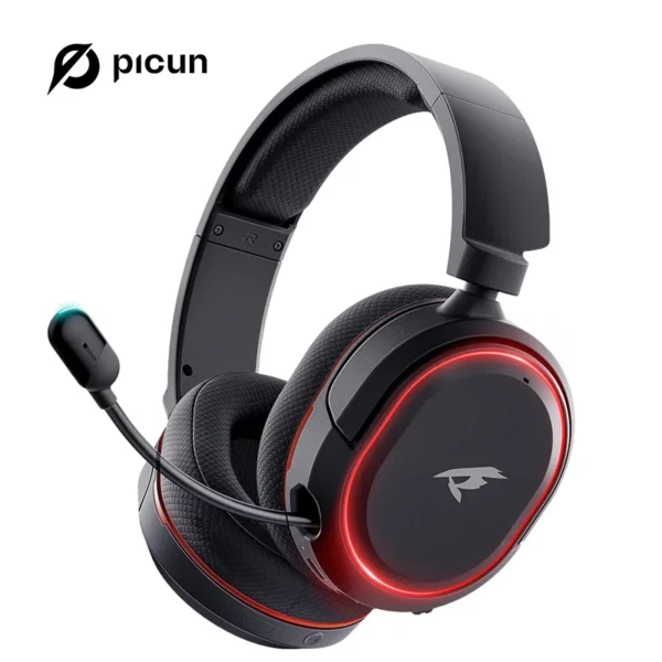 Picun G2 2.4G Wireless Gaming Headset – Bluetooth Headphones with 5ms Low Latency, 7.1 Surround Sound - Image 8