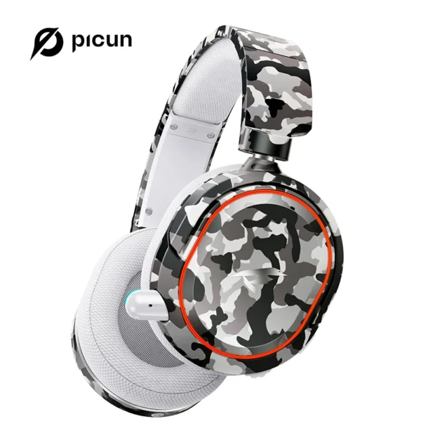 Picun G2 2.4G Wireless Gaming Headset – Bluetooth Headphones with 5ms Low Latency, 7.1 Surround Sound - Image 9