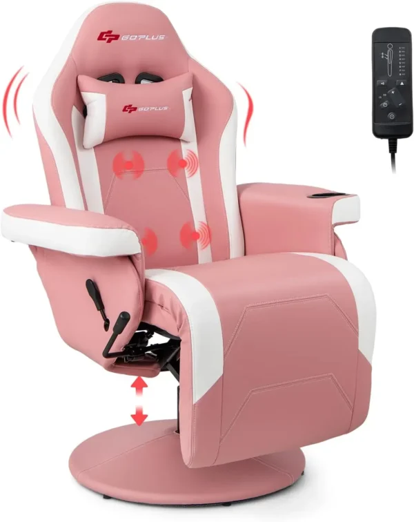 Gaming Chair with Massage and Cup Holder – Height Adjustable - Image 10