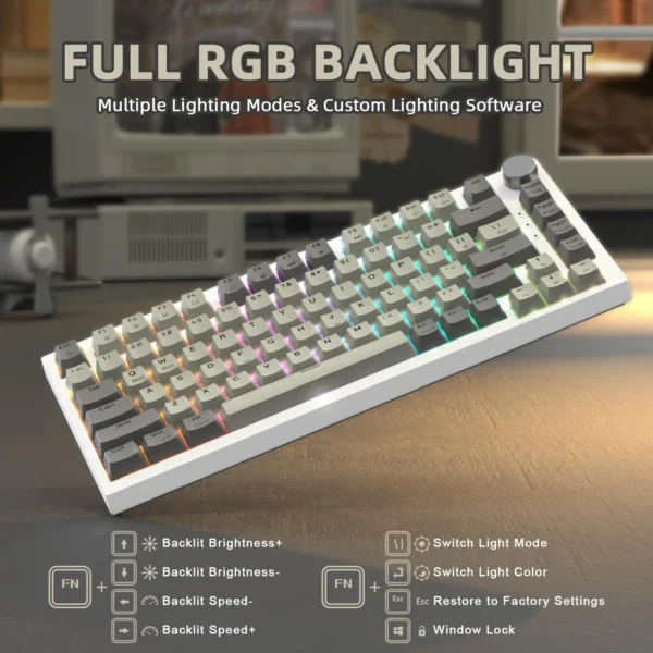 ATTACK SHARK K85 Rapid Trigger Mechanical Keyboard – Magnetic Switch