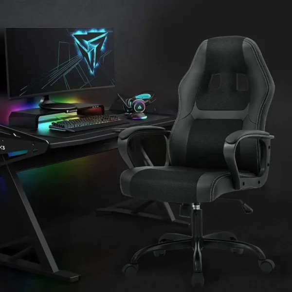 BestOffice PC Gaming Chair – Massage Office Chair with Ergonomic PU Leather Racing Design - Image 2