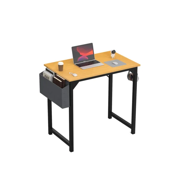 JHK Computer Desk – Modern Simple Style Writing, Study, Office, and Gaming Table with Side Bag and Headphone Hook - Image 16