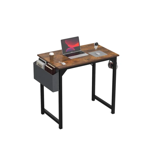 JHK Computer Desk – Modern Simple Style Writing, Study, Office, and Gaming Table with Side Bag and Headphone Hook - Image 15