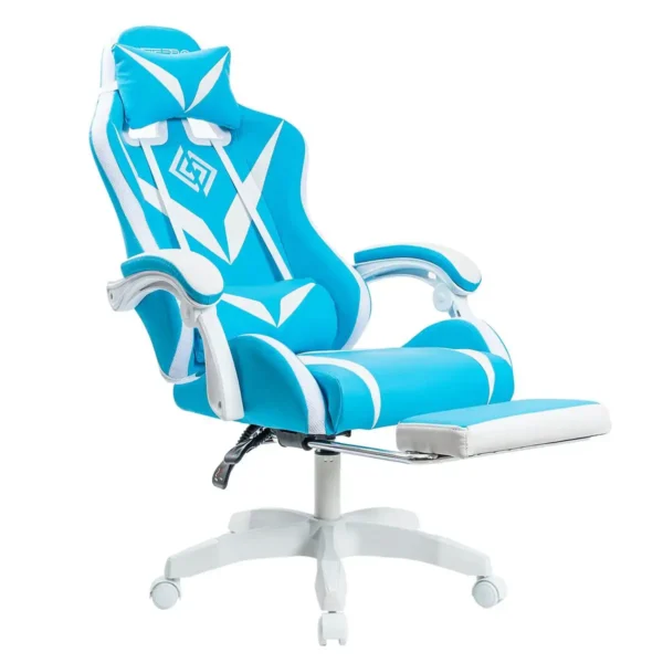 RGB Light Gaming Chair – Ergonomic Office Chair with 2-Point Massage, 135° Reclining, and Footrest for Gamers - Image 12