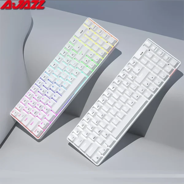 AJAZZ AK692 Gaming Mechanical Keyboard RGB 68 Keys Hot Swap Custom Keyboard Bluetooth Wireless Keyboards for PC Laptop Computer - Image 2