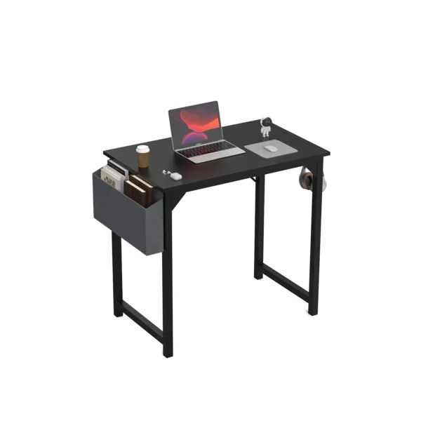 JHK Computer Desk – Modern Simple Style Writing, Study, Office, and Gaming Table with Side Bag and Headphone Hook - Image 14