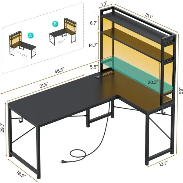 Study Writing Gaming Desk Table for Pc Gamer Desks Computer Offices Furnitures Home Office Laptop Table Bed Furniture Tables - Image 2